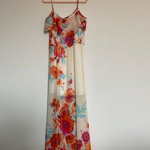 Bisou Bisou womens floral maxi dress